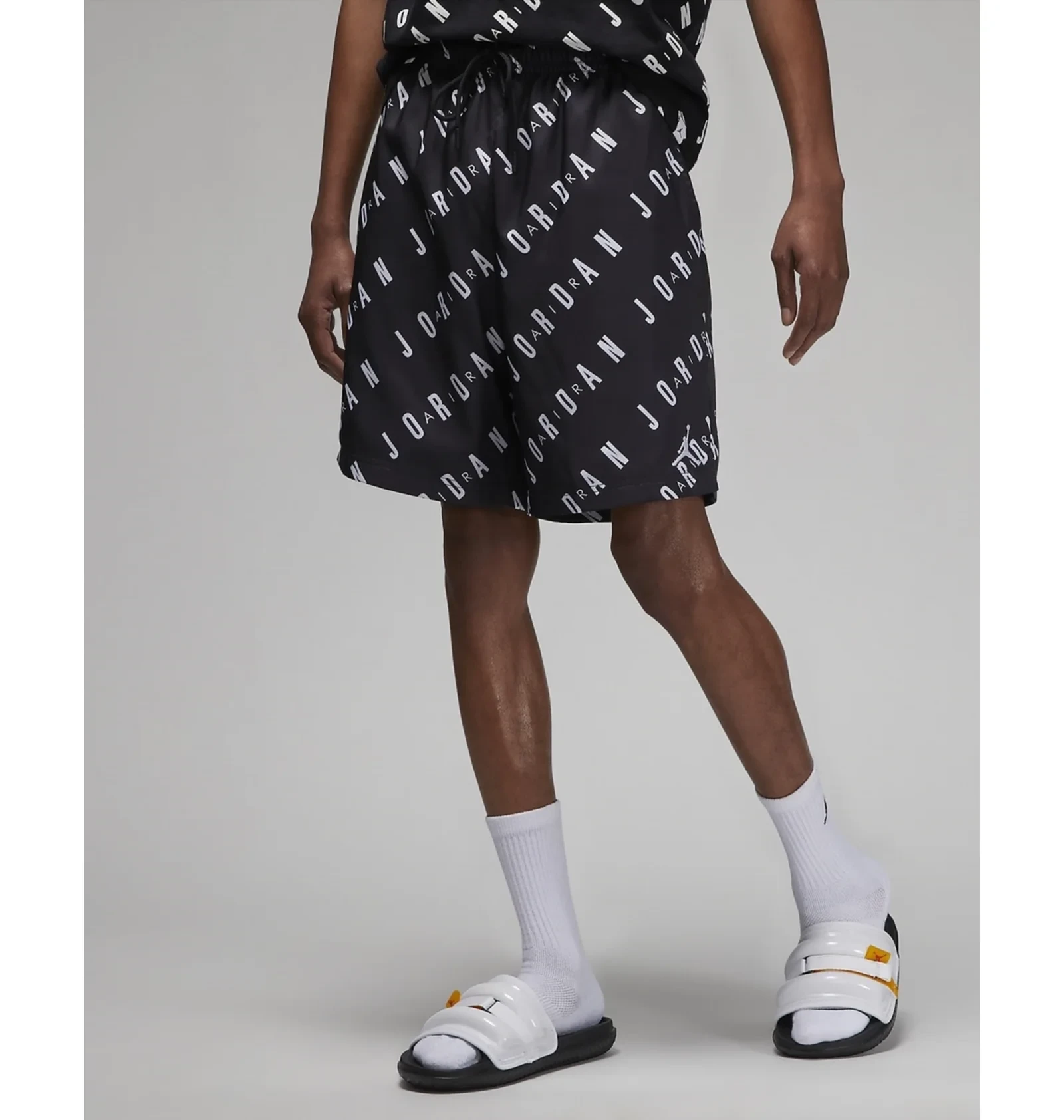 Шорти чоловічі Air Jordan Essentials Allover Print Poolside Swim Shorts Black 2
