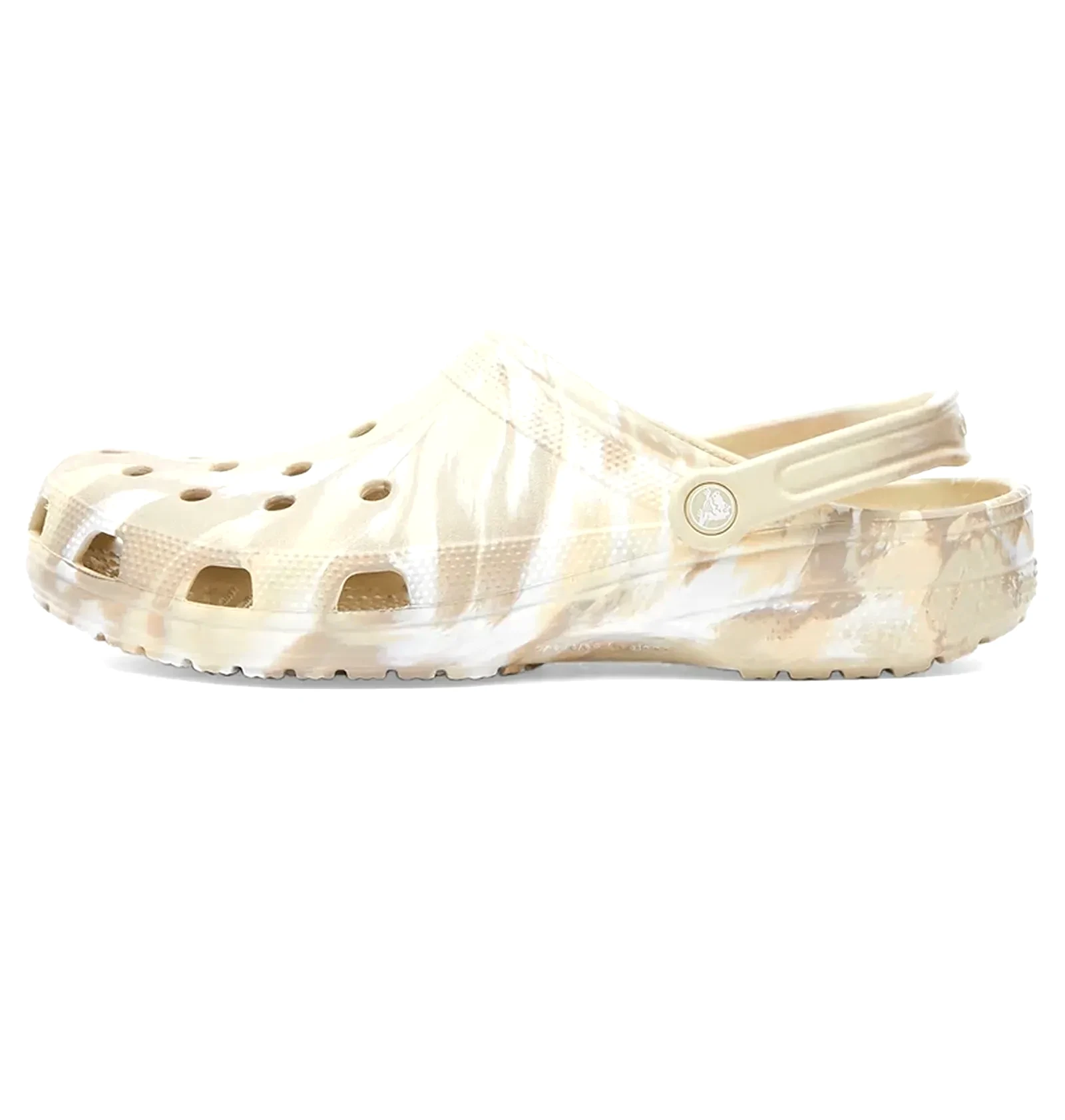 Тапочки чоловічі Crocs Classic Marbled Clog Beige