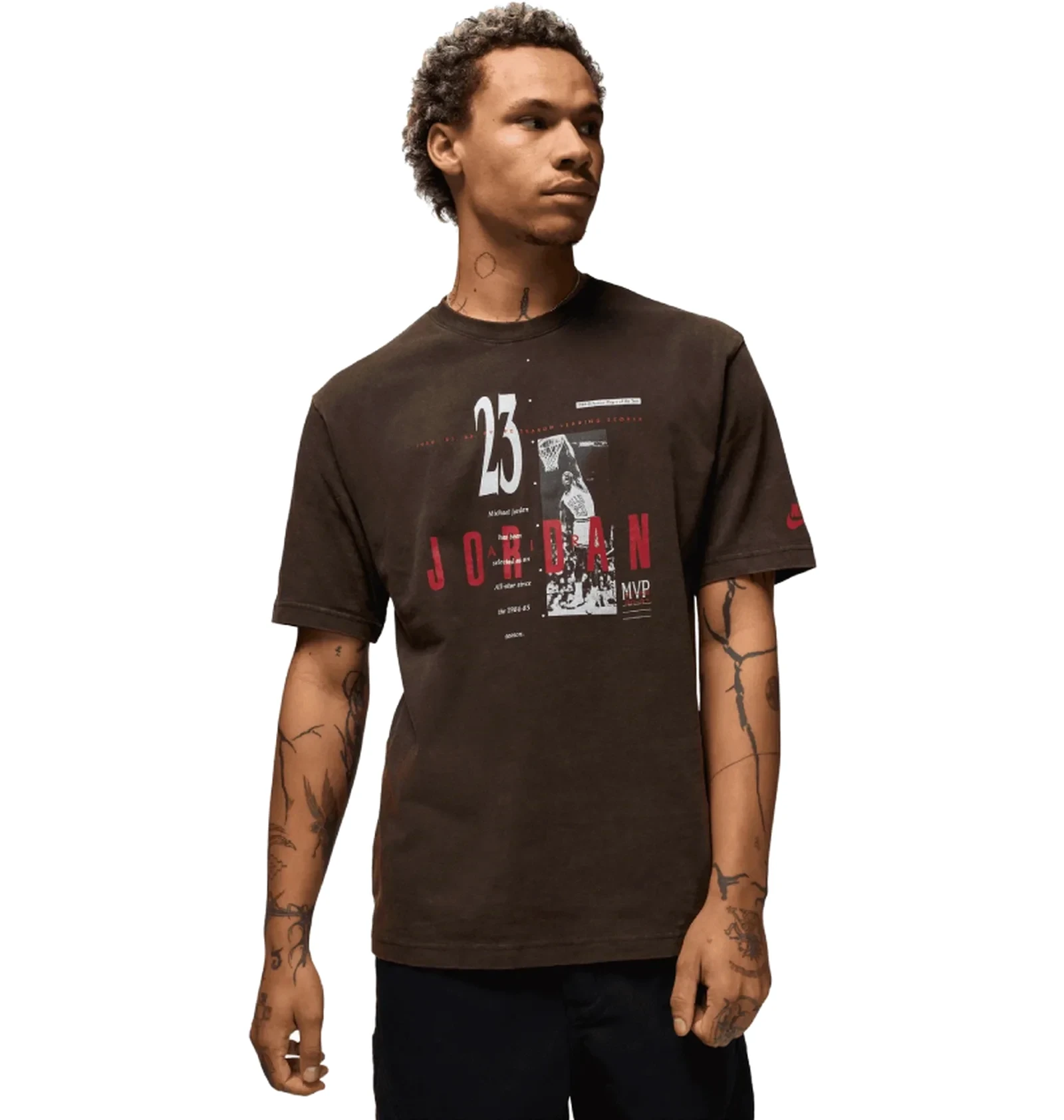 Футболка чоловіча Air Jordan M J Reissue Gx Ss Crew Brown