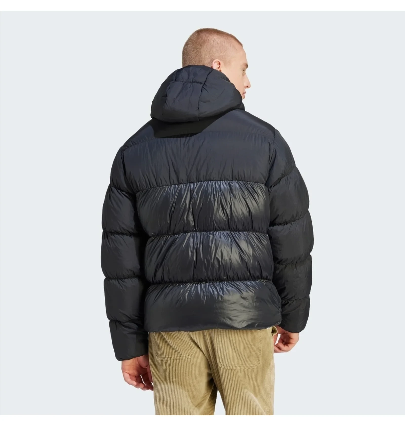 Пуховик чоловічий Adidas Adicolor Down Regen Hooded Puffer, чорний 3