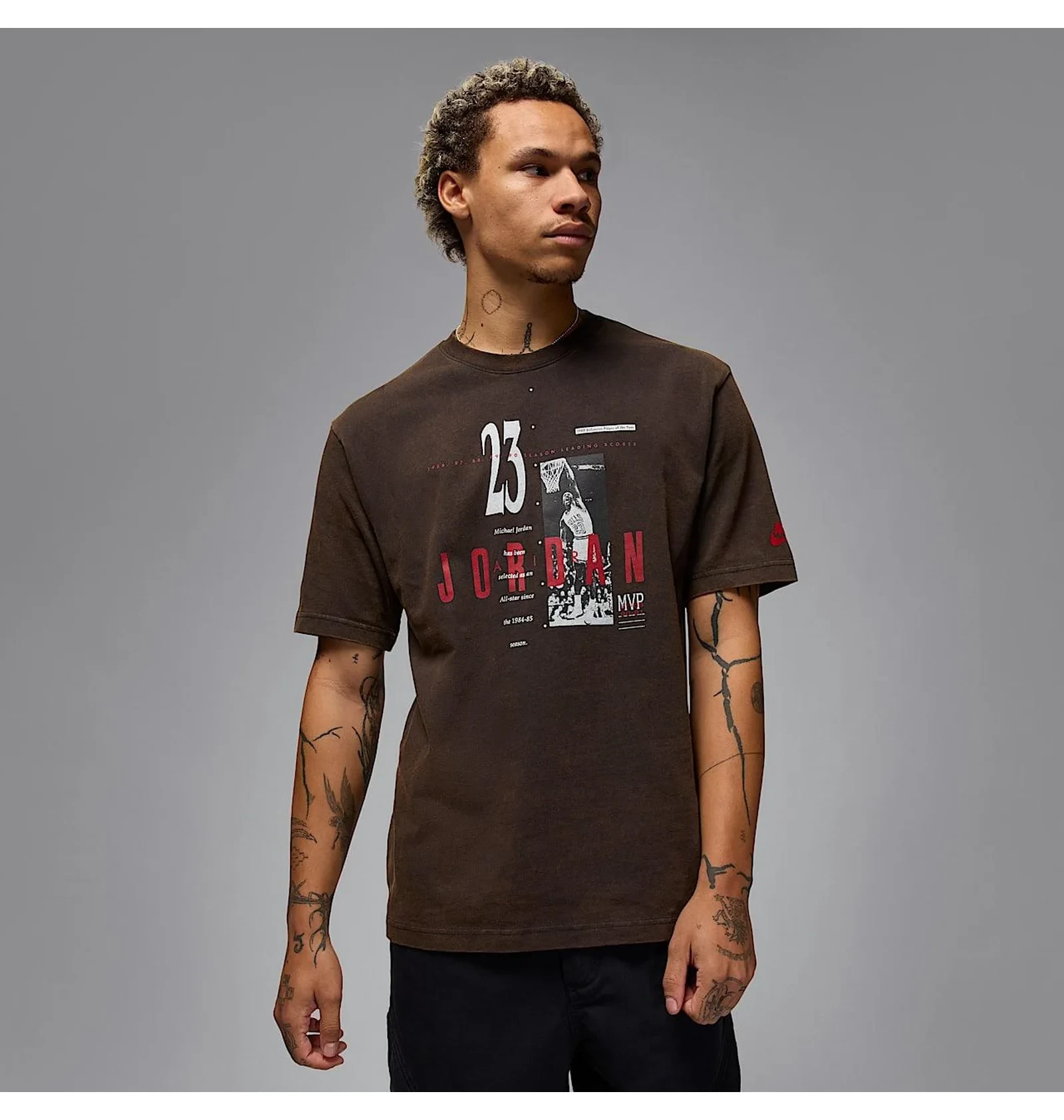Футболка чоловіча Air Jordan M J Reissue Gx Ss Crew Brown 2