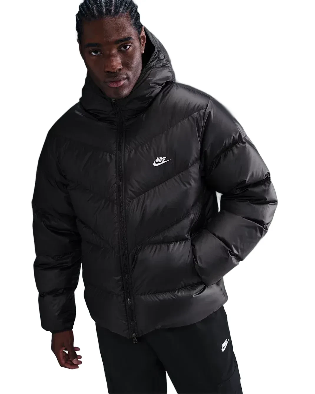 Пуховик чоловічий Nike M Windrunner Stmnt Dwn Jkt Black