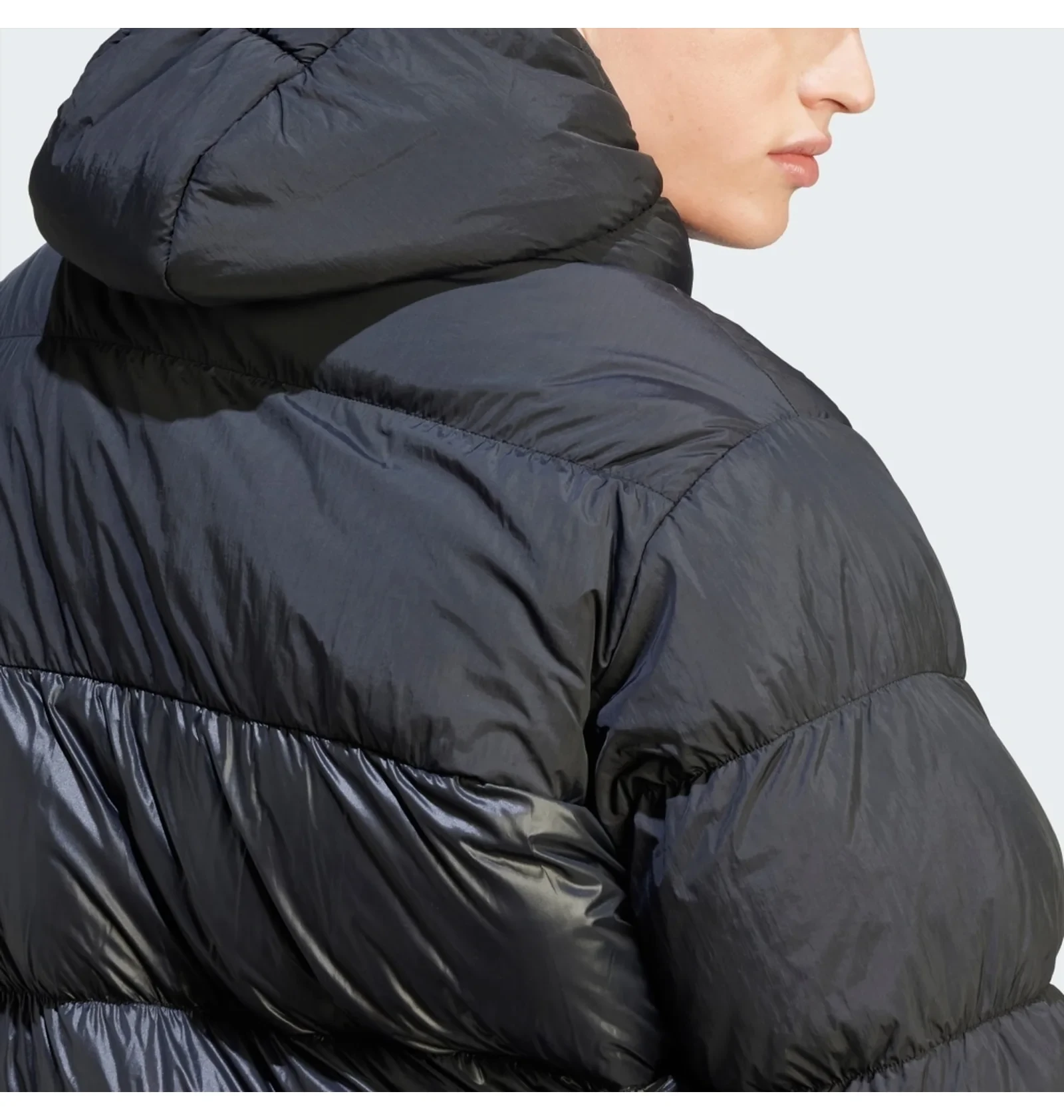 Пуховик чоловічий Adidas Adicolor Down Regen Hooded Puffer, чорний 6