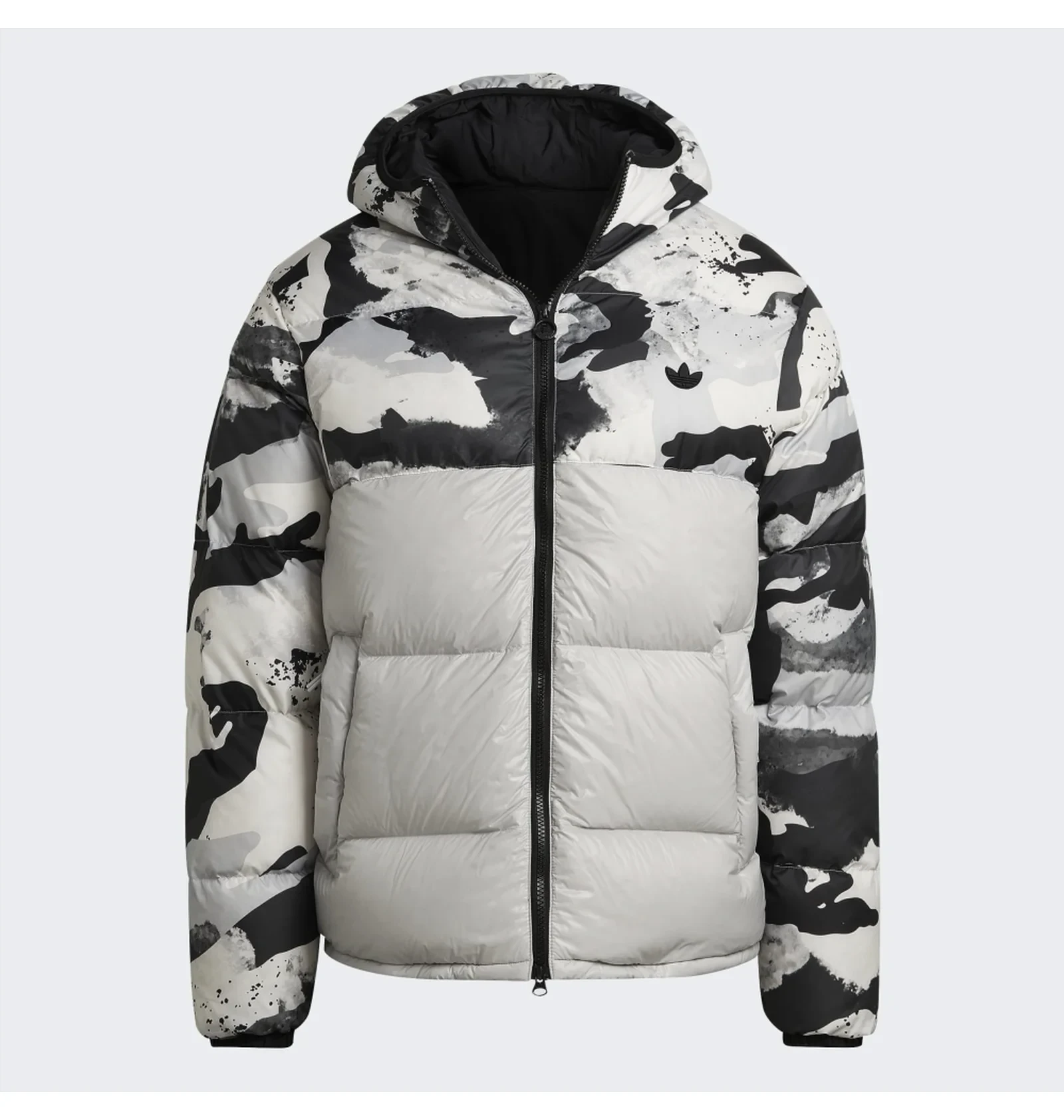 Пуховик чоловічий Adidas Down Regen Camo Hooded Grey 5