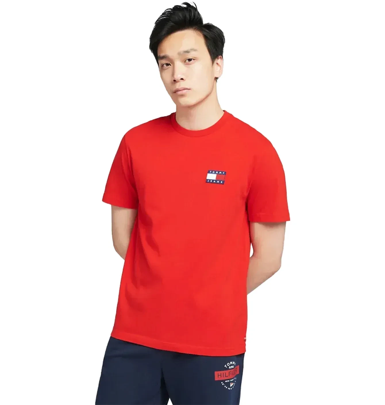 Футболка Tommy Jeans Badge Logo, чоловіча, червона