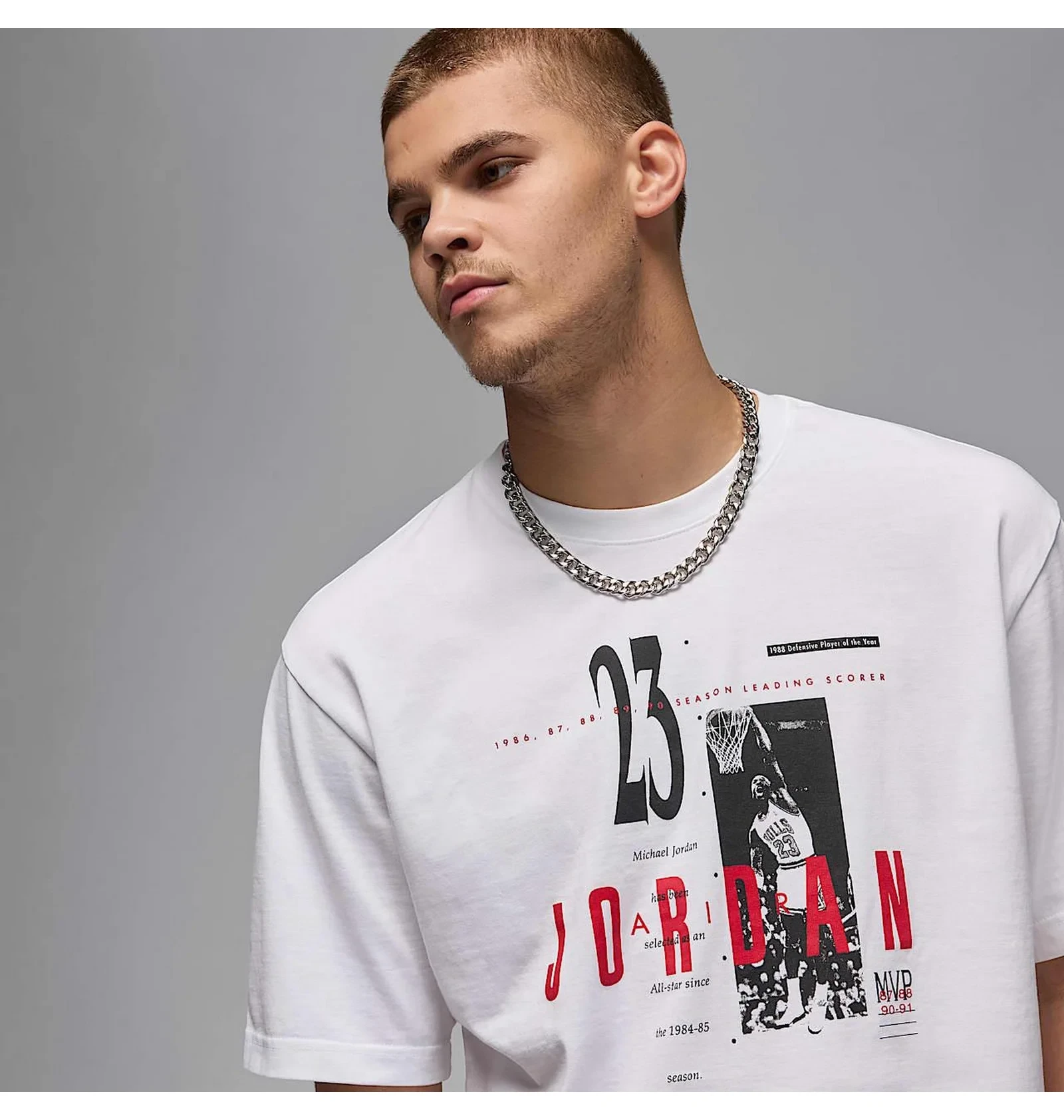 Футболка чоловіча Air Jordan Mreissue Gx Ss Crew White 3