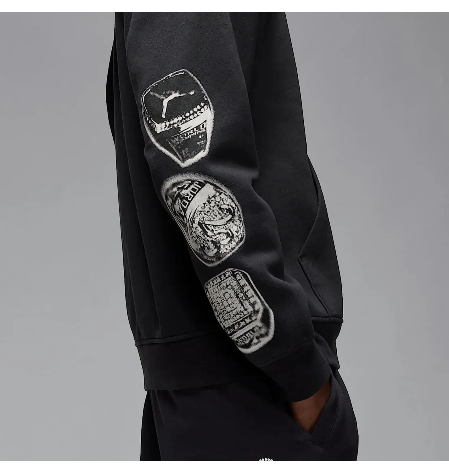 Костюм чоловічий Air Jordan MVP Pullover Fleece, чорний 9