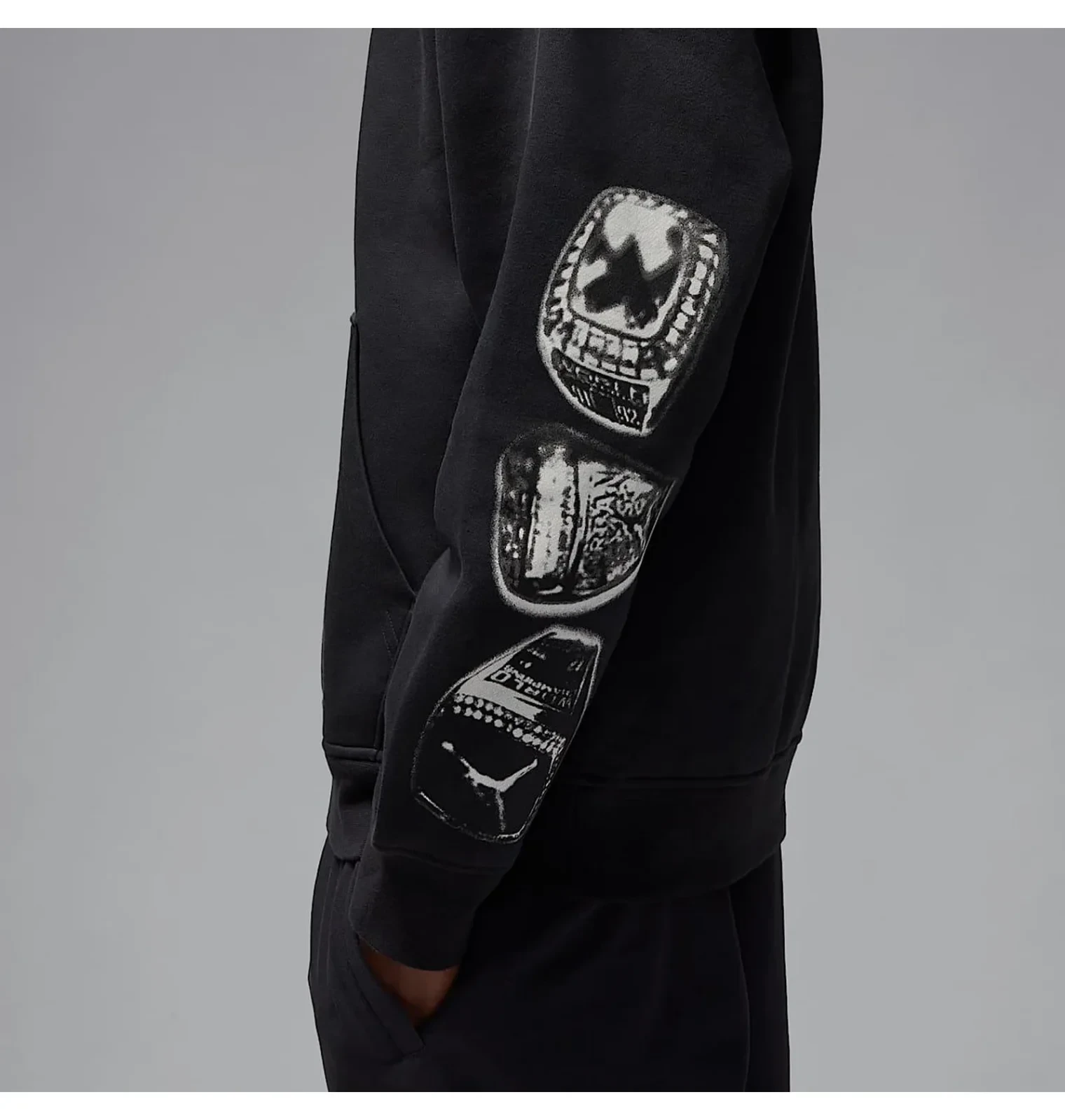 Костюм чоловічий Air Jordan MVP Pullover Fleece, чорний 8