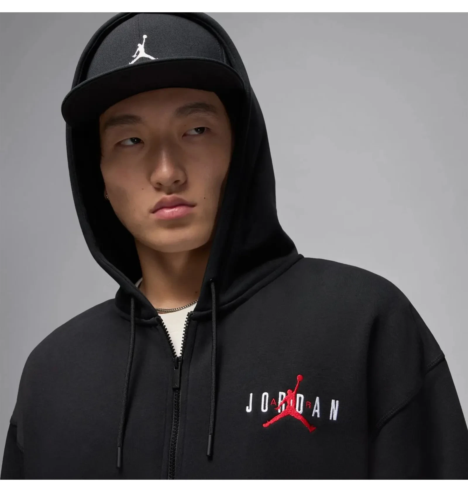 Толстовка чоловіча Air Jordan Brk Ovs Strch Fz Hd Black 4