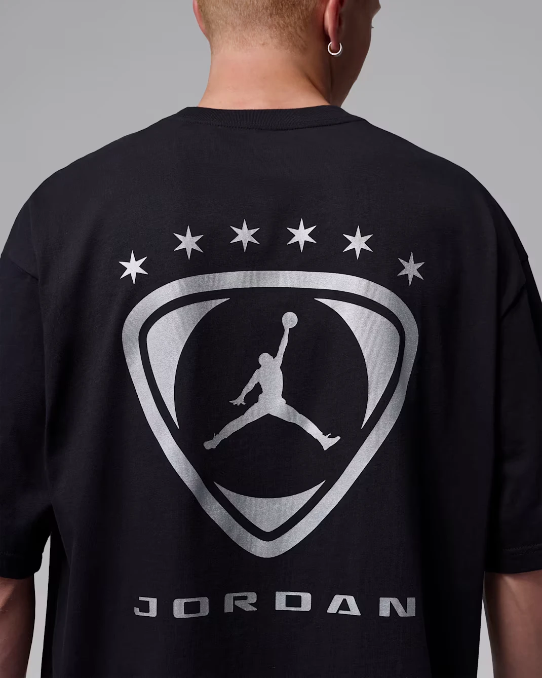 Футболка чоловіча Jordan Brooklyn Oversized Black 5