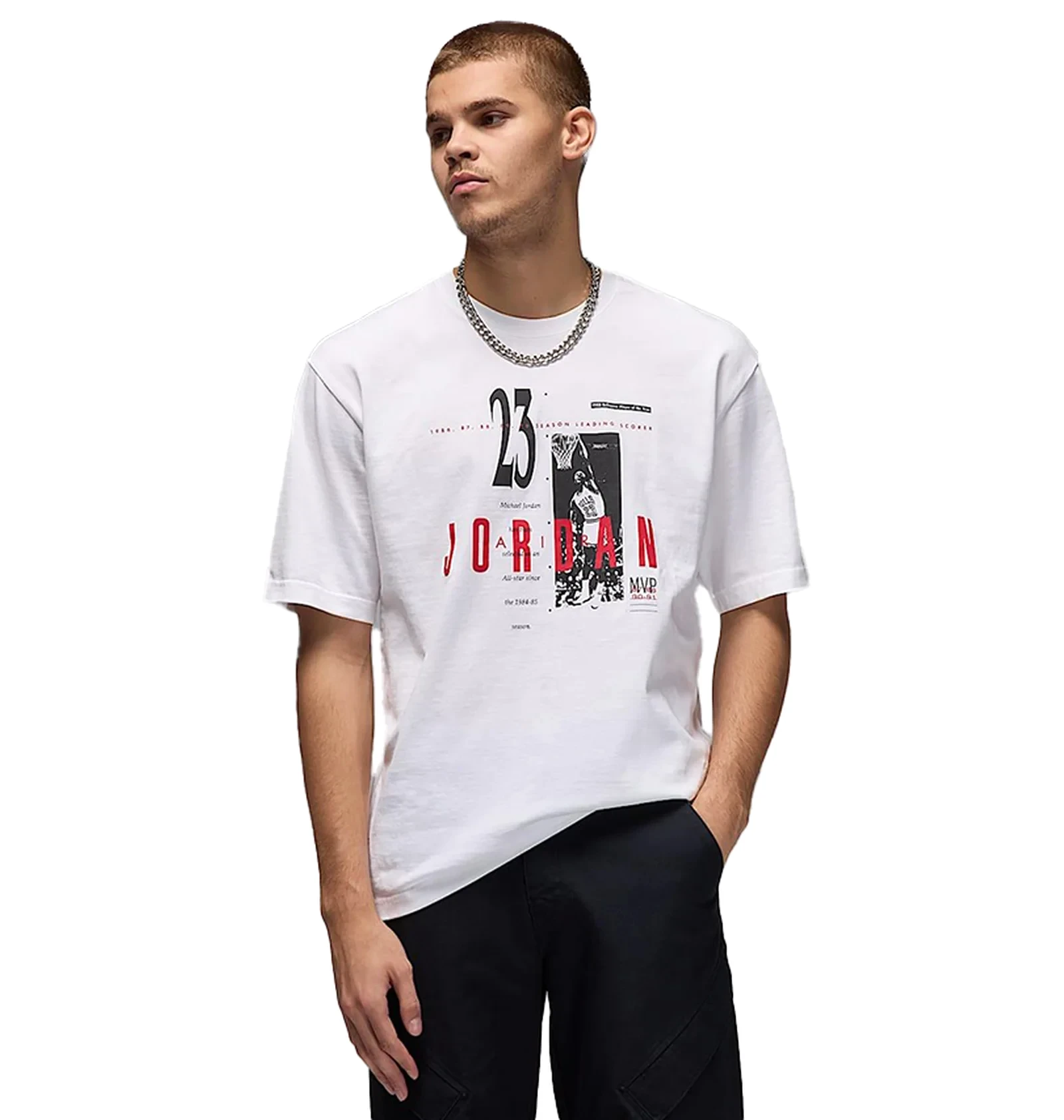 Футболка чоловіча Air Jordan Mreissue Gx Ss Crew White