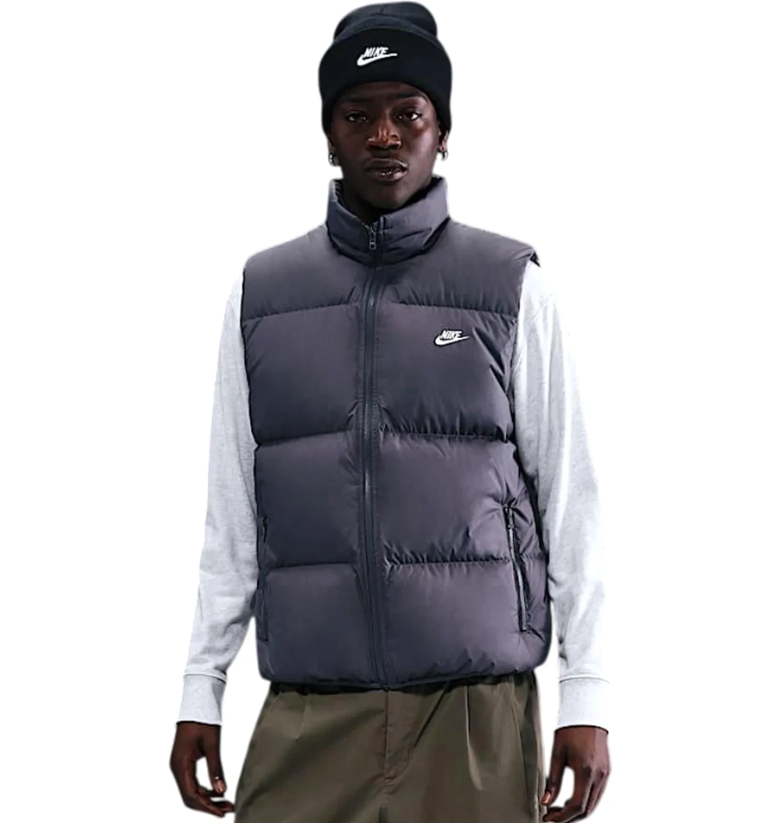 Жилетка чоловіча Nike Club Puffer Grey