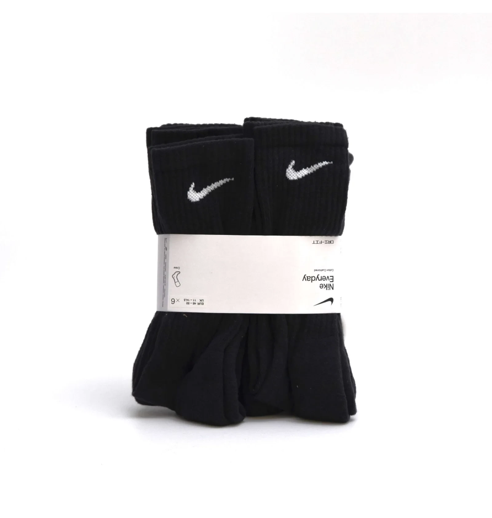 Шкарпетки унісекс Nike U EVERYDAY CUSH CREW (6 пар) Black 3