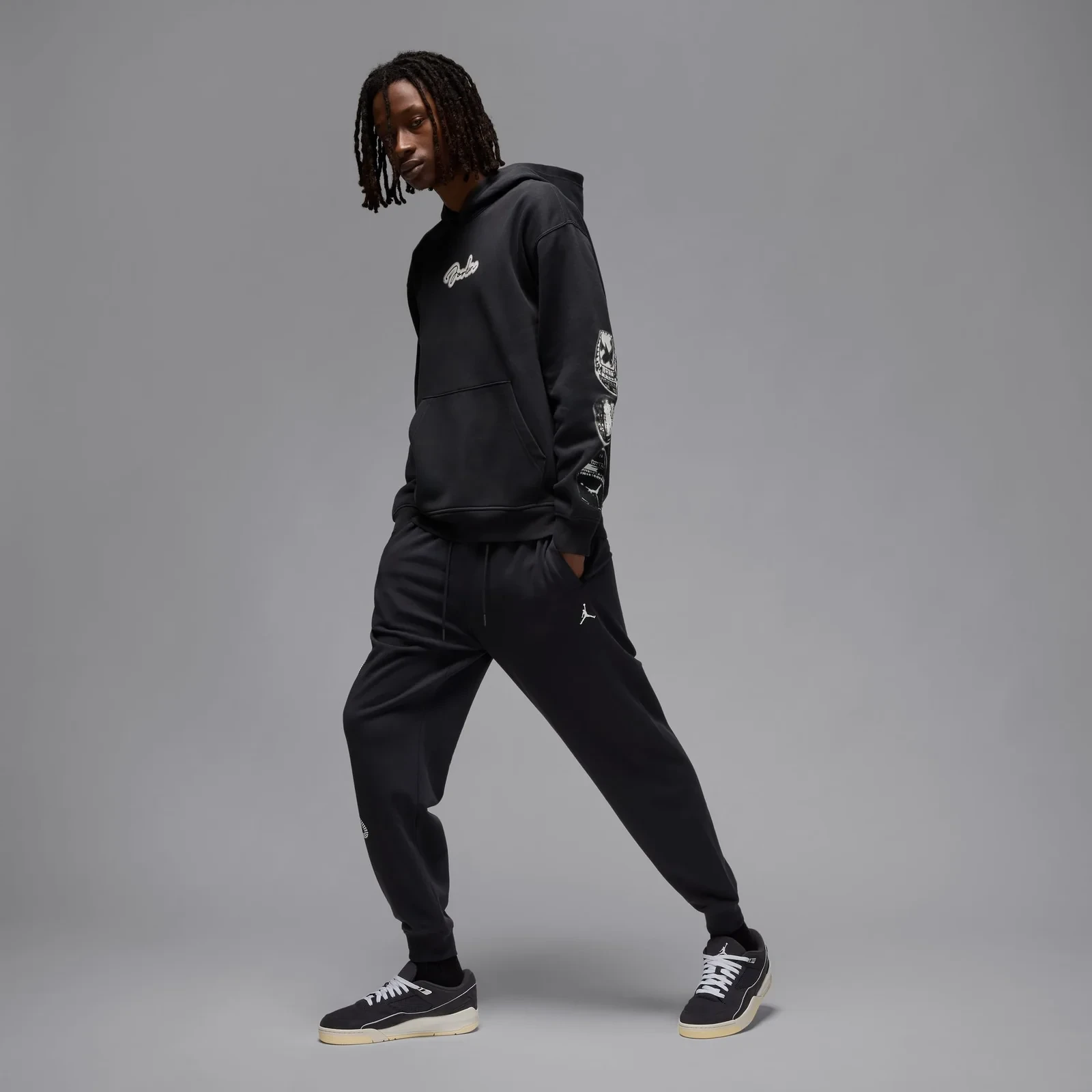 Штани Jordan MVP Fleece Pants чорні 7
