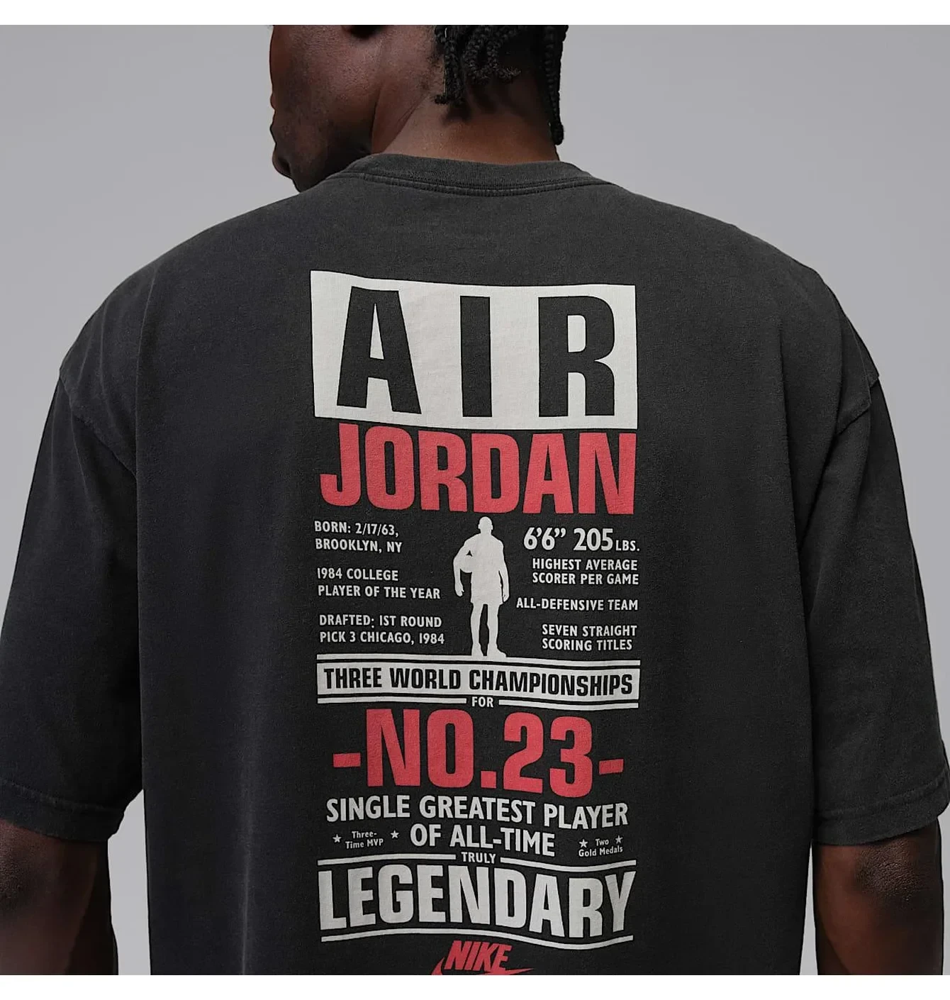 Футболка чоловіча Air Jordan Flt Reis Lgnd Ss Crew Black 4