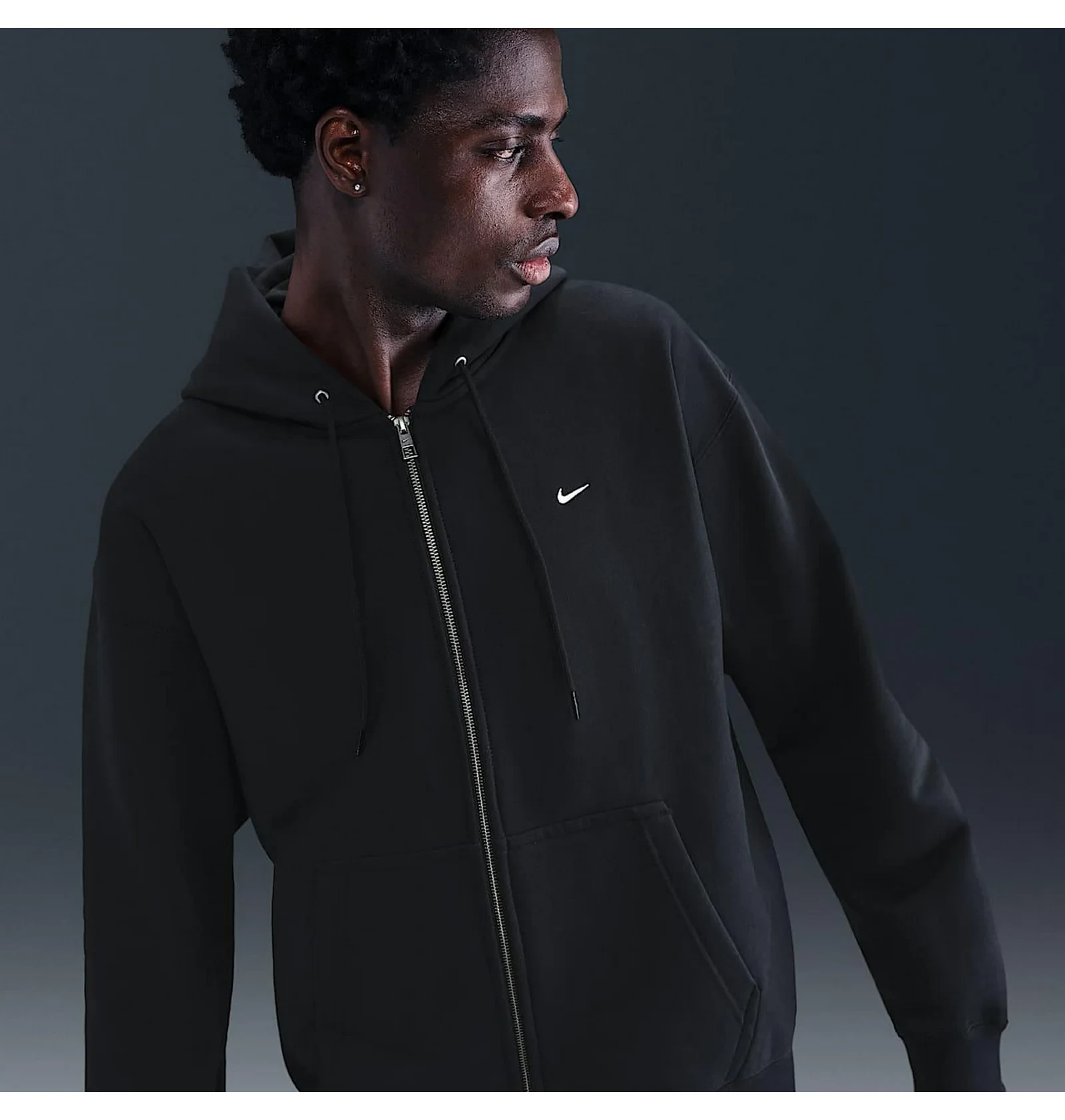 Толстовка чоловіча Nike Solo Swoosh Black 2