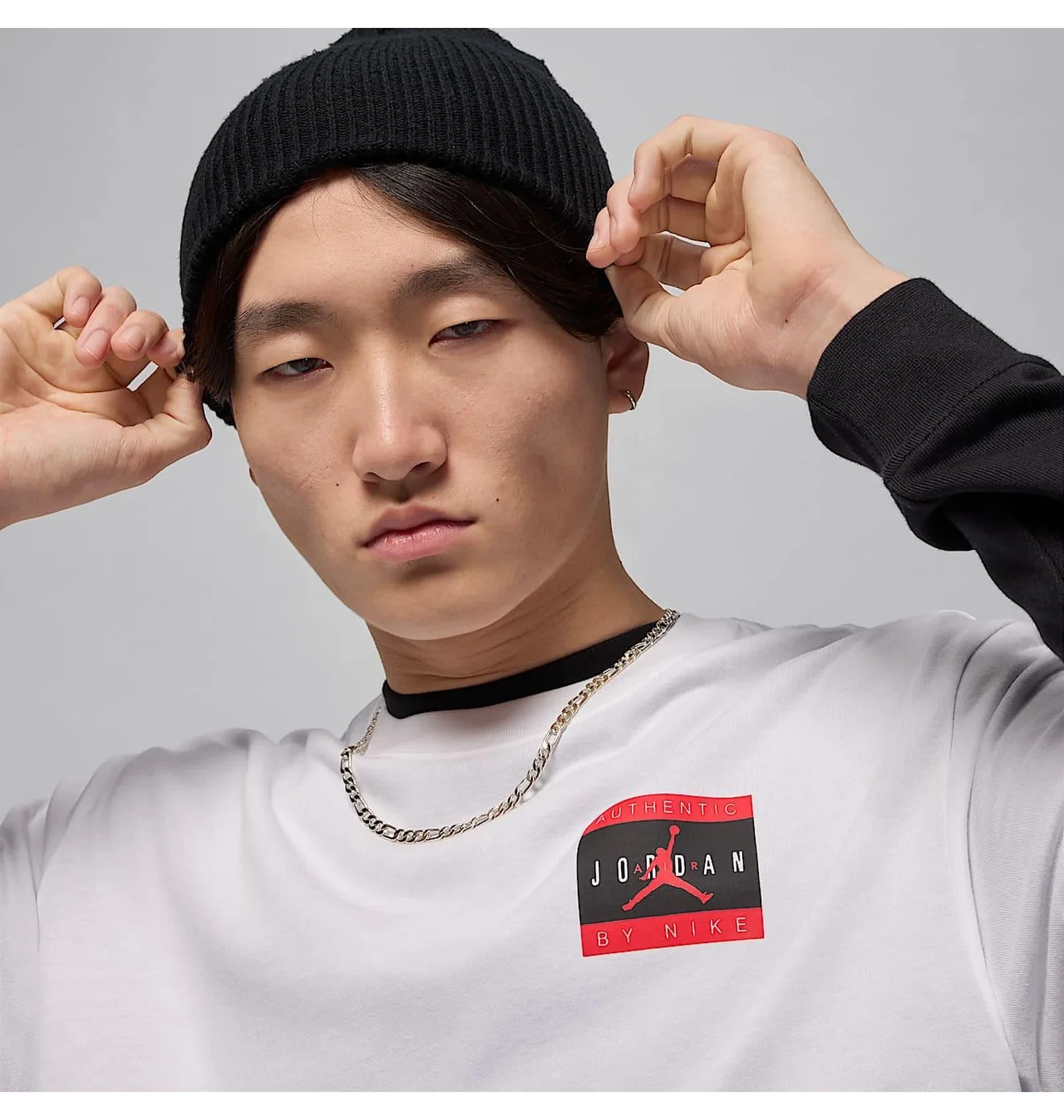 Футболка чоловіча Air Jordan Ss Crew Hombre White 3
