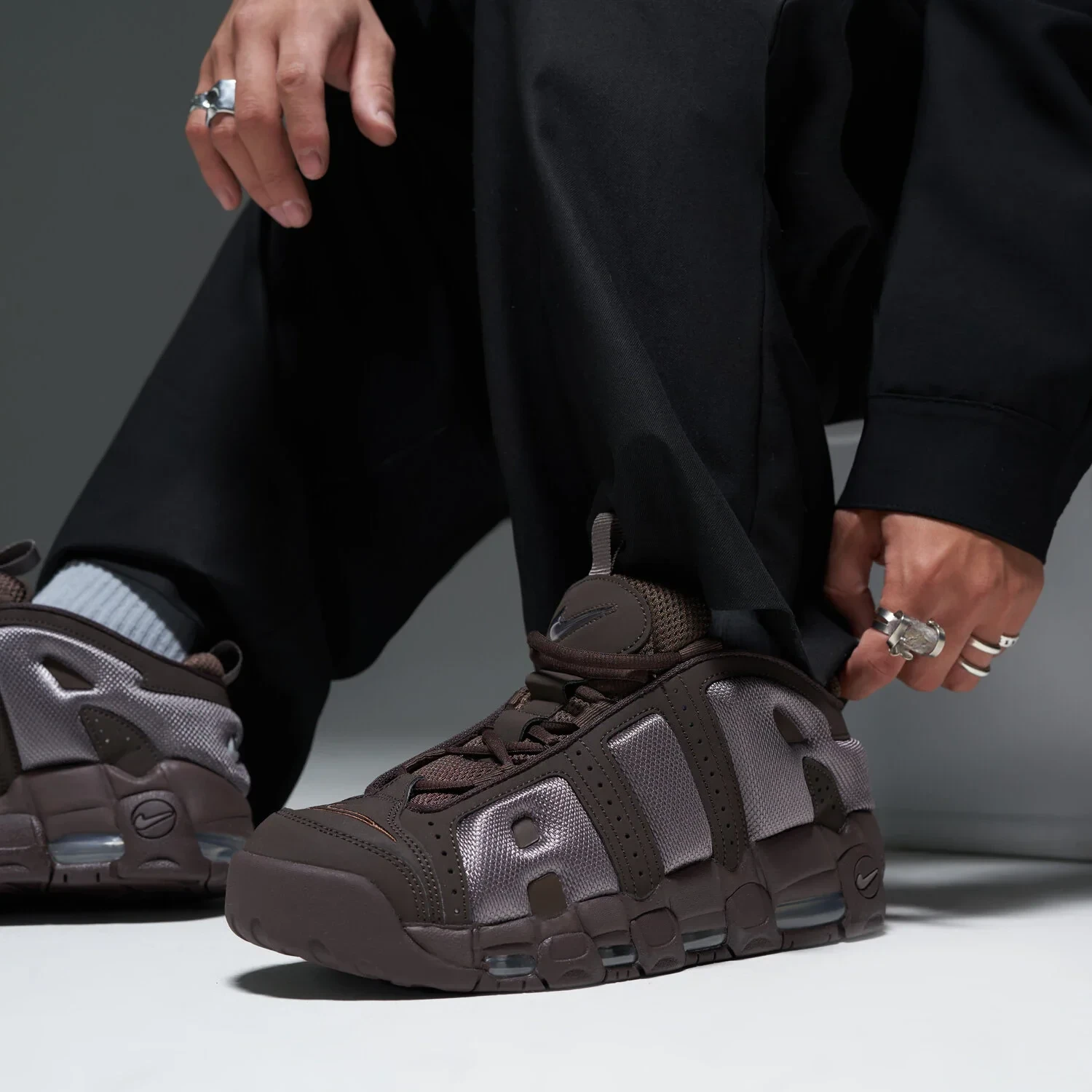 Кросівки чоловічі Nike Air More Uptempo Brown 3