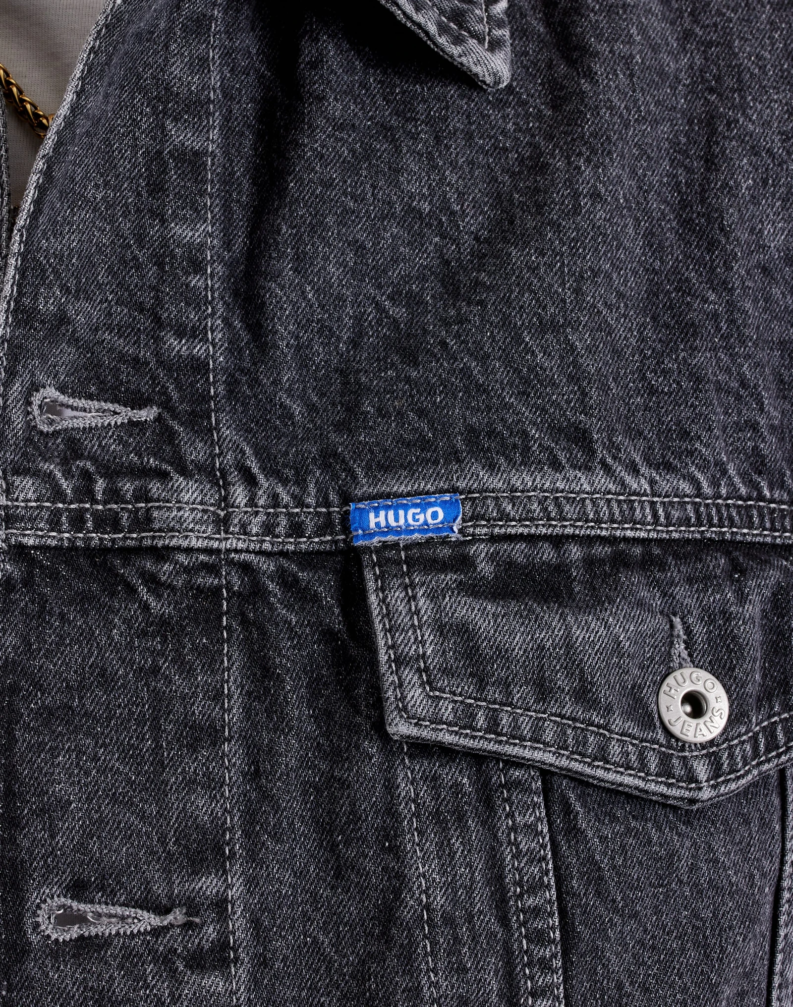Джинсовка чоловіча HUGO Kirkby Denim Jacket 5