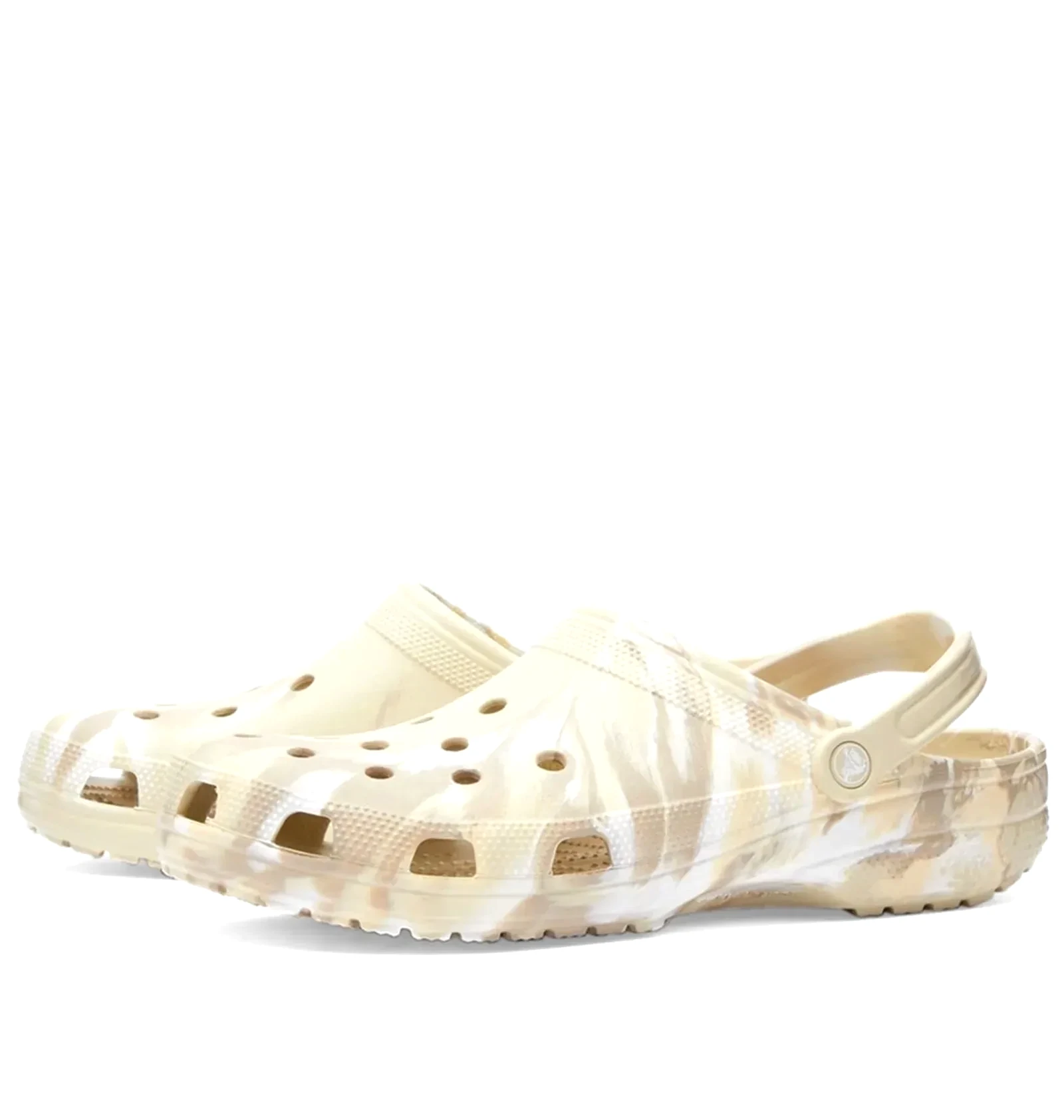 Тапочки чоловічі Crocs Classic Marbled Clog Beige 2
