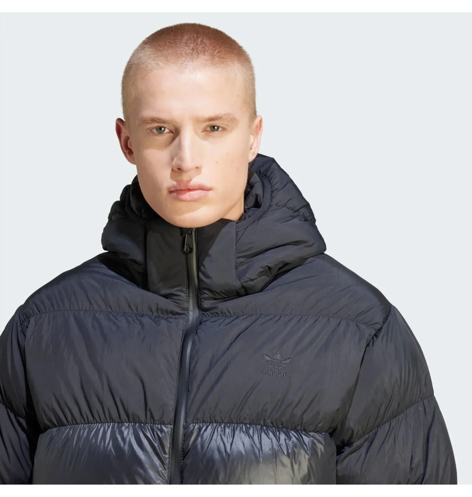 Пуховик чоловічий Adidas Adicolor Down Regen Hooded Puffer, чорний 5