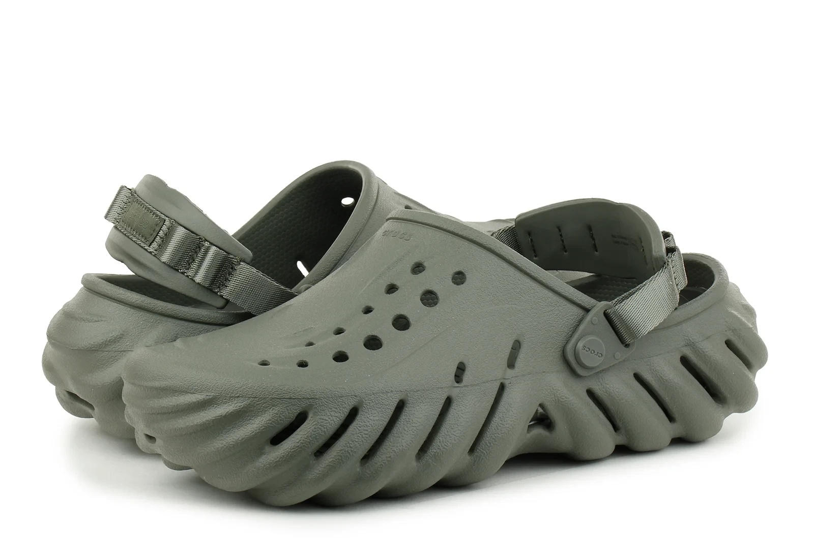 Тапочки чоловічі CROCS Echo Clog Olive 2