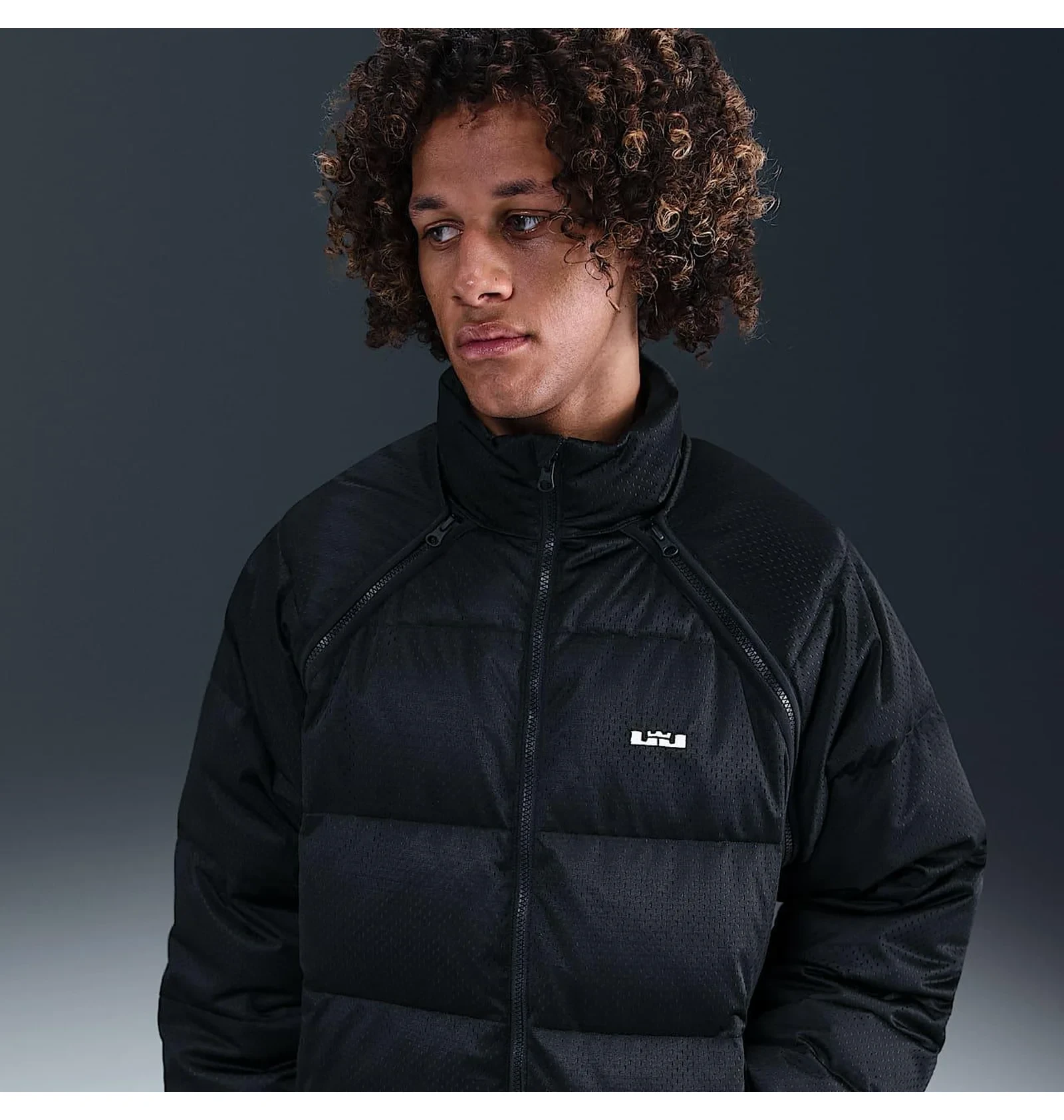 Куртка чоловіча Nike Therma-FIT LeBron Down Jacket, чорна 2