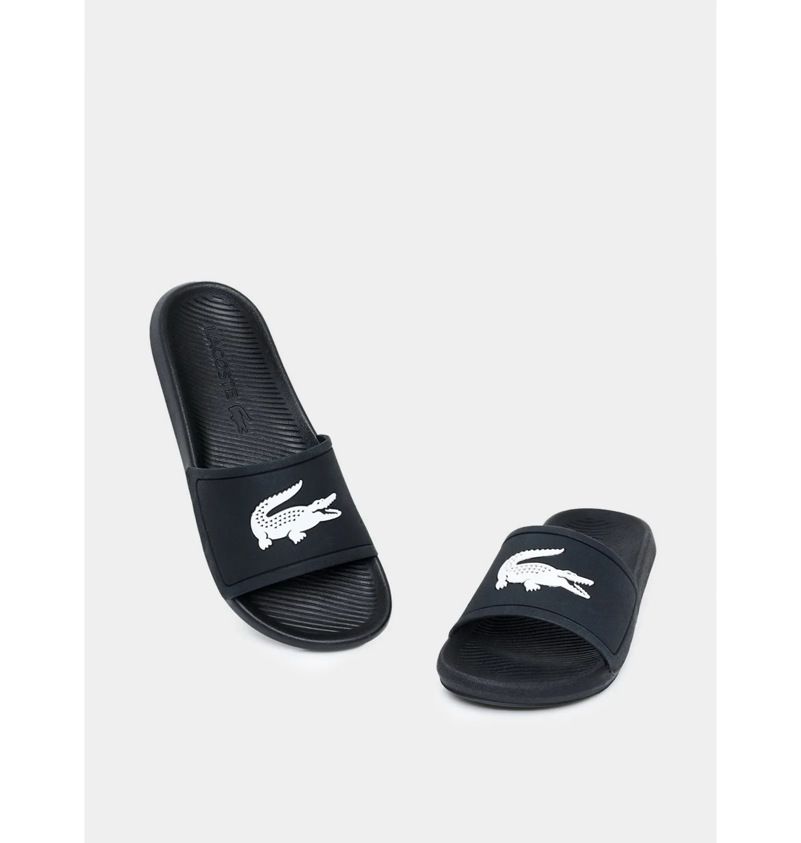 Тапочки чоловічі Lacoste Croco Black 2