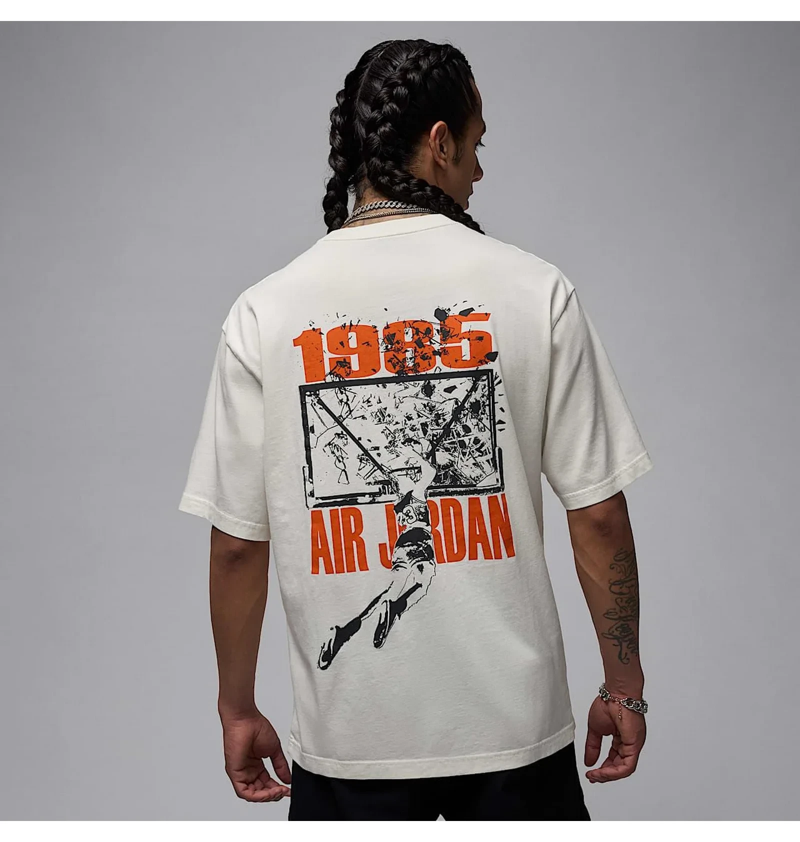Футболка чоловіча Air Jordan Brk Svv Ovsz Gfx Ss Crew White 2